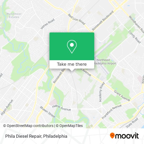 Mapa de Phila Diesel Repair