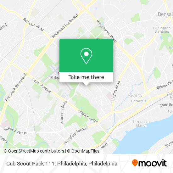 Cub Scout Pack 111: Philadelphia map