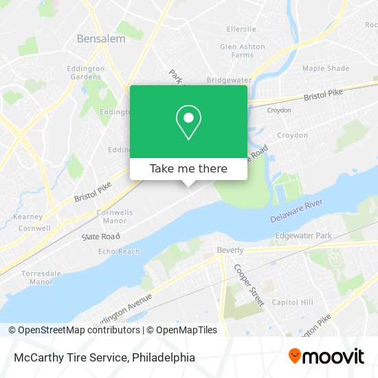 Mapa de McCarthy Tire Service