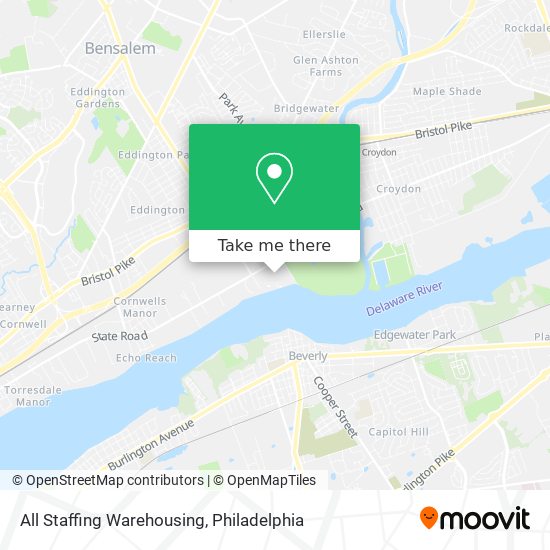 All Staffing Warehousing map