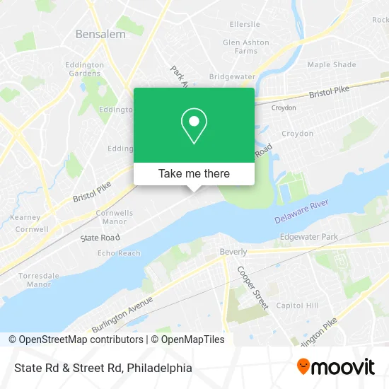 State Rd & Street Rd map