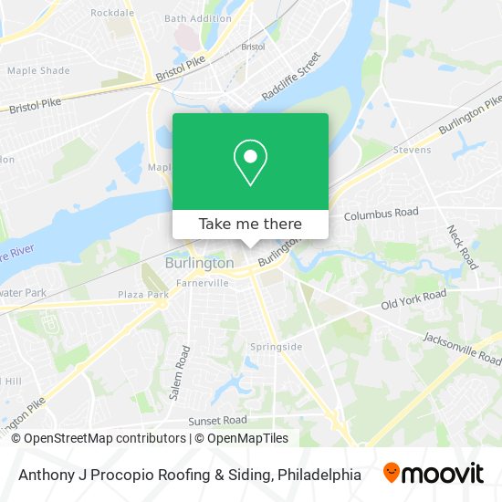 Mapa de Anthony J Procopio Roofing & Siding