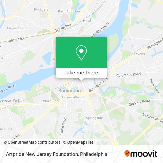 Artpride New Jersey Foundation map