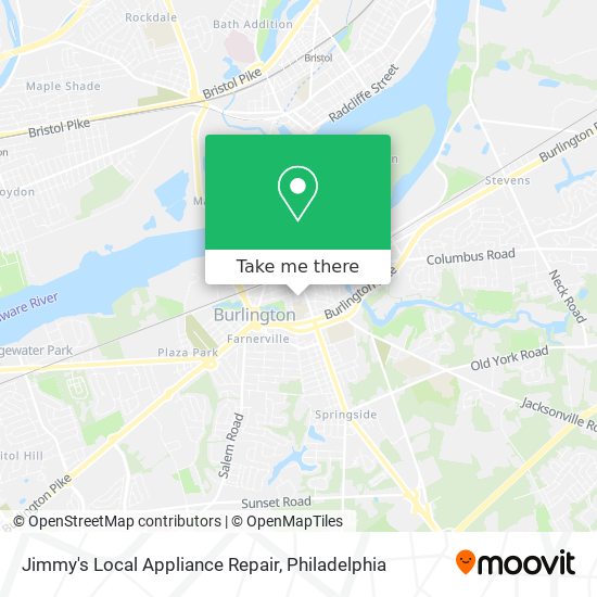 Mapa de Jimmy's Local Appliance Repair