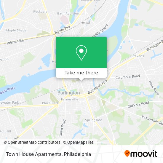 Town House Apartments map