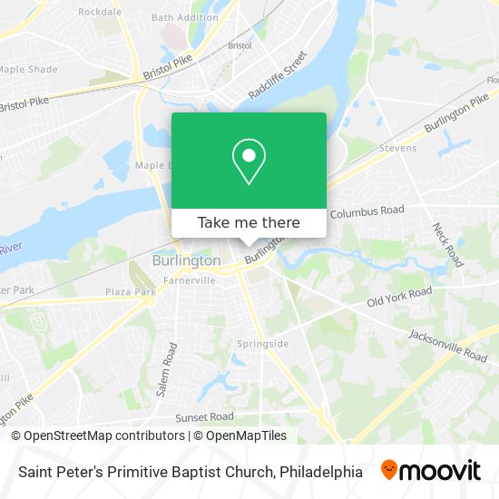 Mapa de Saint Peter's Primitive Baptist Church