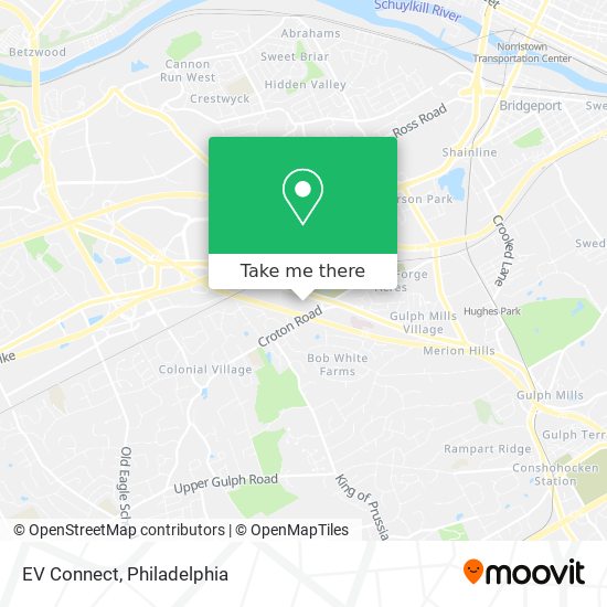 EV Connect map