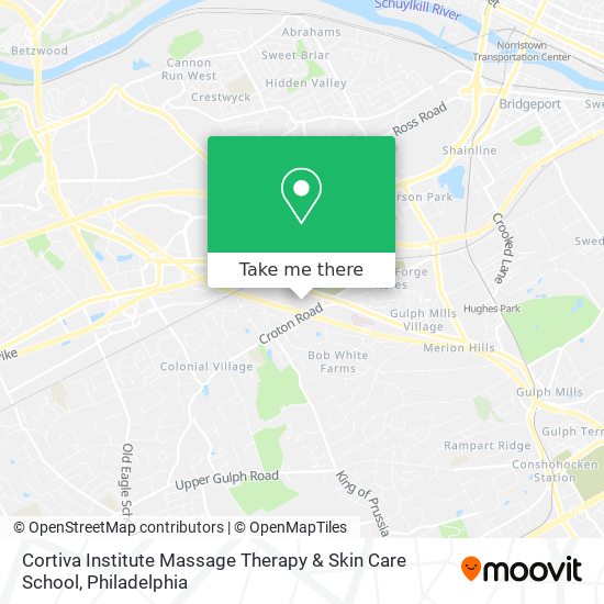 Mapa de Cortiva Institute Massage Therapy & Skin Care School