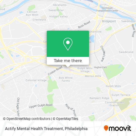 Actify Mental Health Treatment map