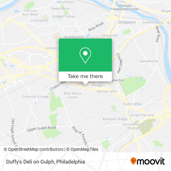 Duffy's Deli on Gulph map