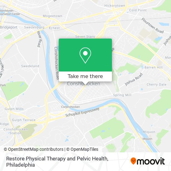 Mapa de Restore Physical Therapy and Pelvic Health