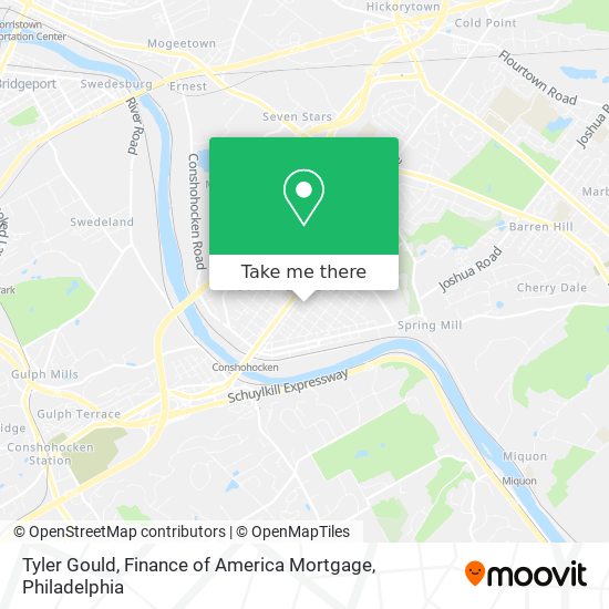 Mapa de Tyler Gould, Finance of America Mortgage