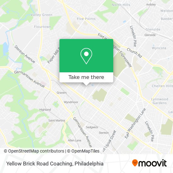Yellow Brick Road Coaching map