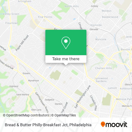 Bread & Butter Philly-Breakfast Jct map