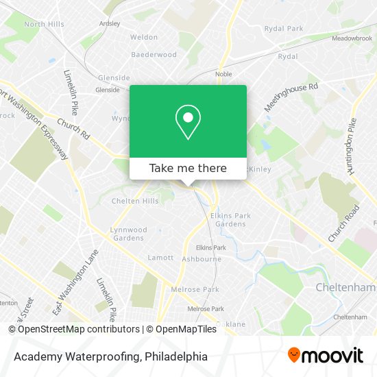 Academy Waterproofing map