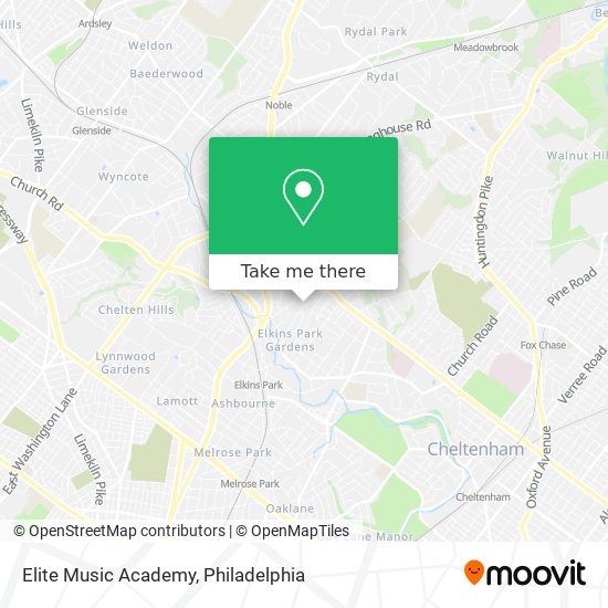 Mapa de Elite Music Academy