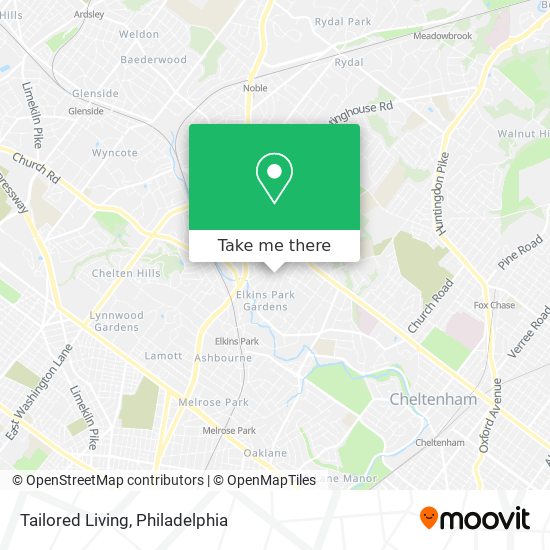 Tailored Living map