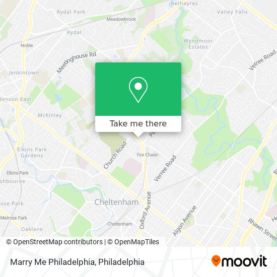 Mapa de Marry Me Philadelphia