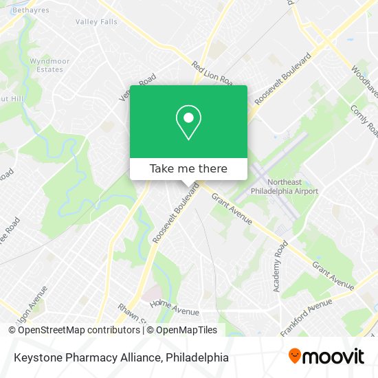 Mapa de Keystone Pharmacy Alliance