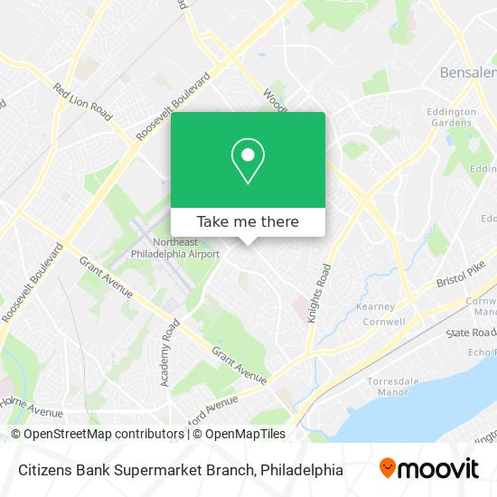 Citizens Bank Supermarket Branch map