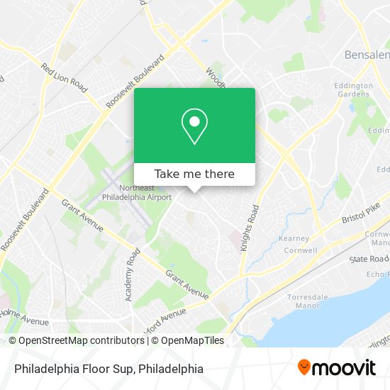 Mapa de Philadelphia Floor Sup