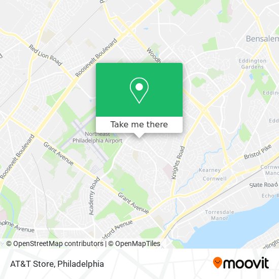 Mapa de AT&T Store