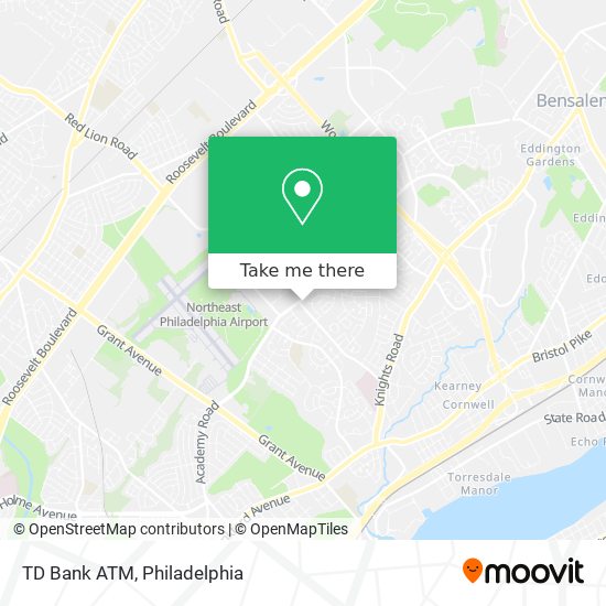 TD Bank ATM map