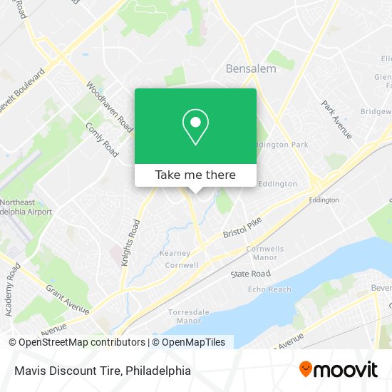 Mapa de Mavis Discount Tire