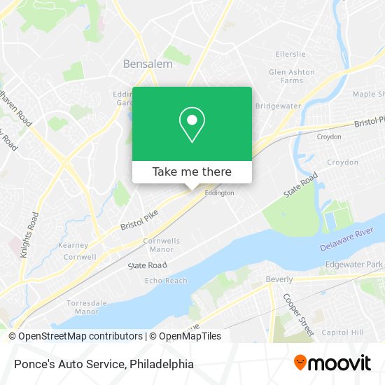 Mapa de Ponce's Auto Service