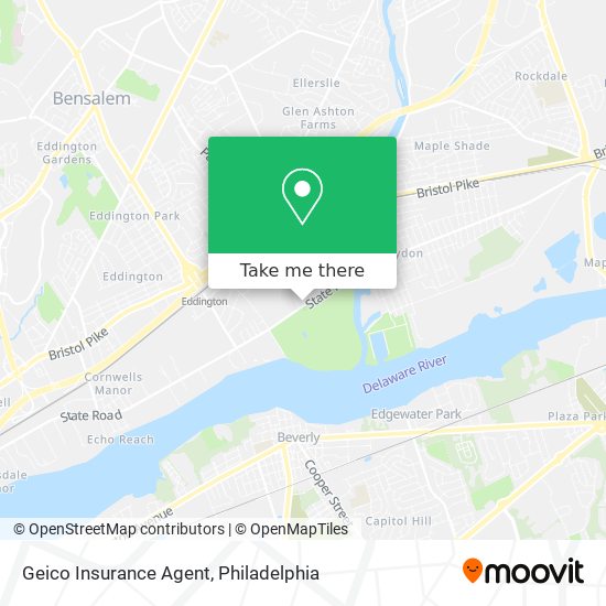 Geico Insurance Agent map