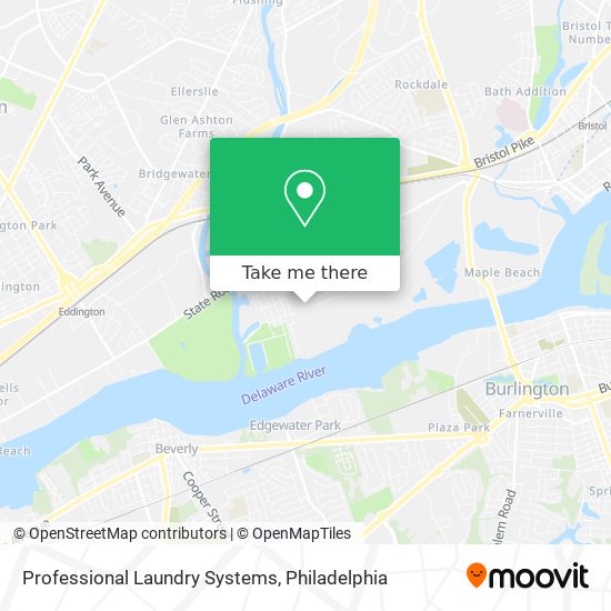 Professional Laundry Systems map