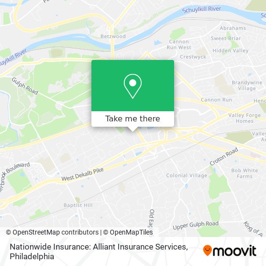 Mapa de Nationwide Insurance: Alliant Insurance Services