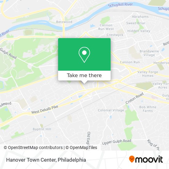 Hanover Town Center map