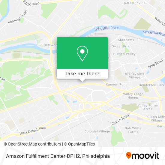 Amazon Fulfillment Center-DPH2 map