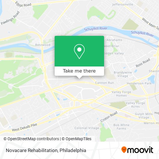 Novacare Rehabilitation map