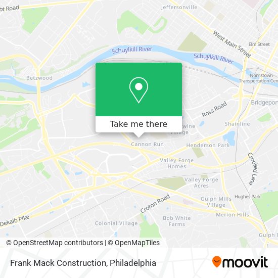 Frank Mack Construction map