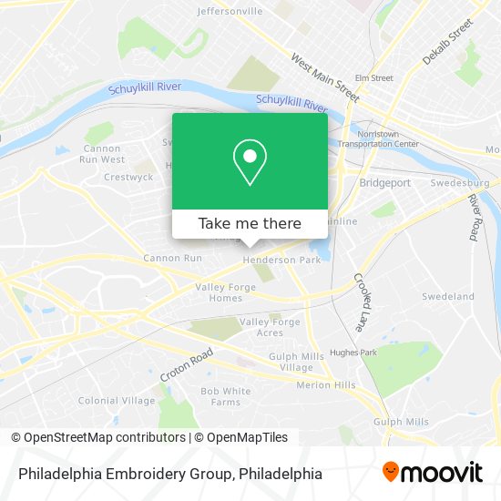 Mapa de Philadelphia Embroidery Group