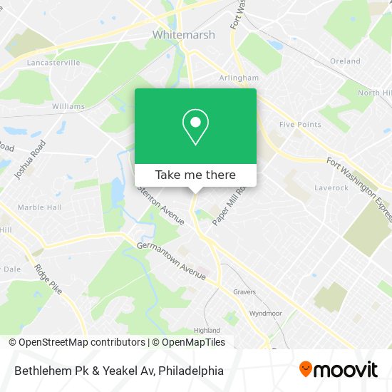 Mapa de Bethlehem Pk & Yeakel Av