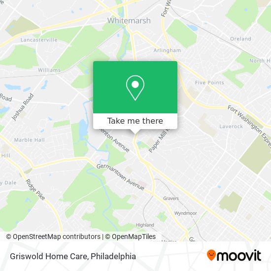 Mapa de Griswold Home Care