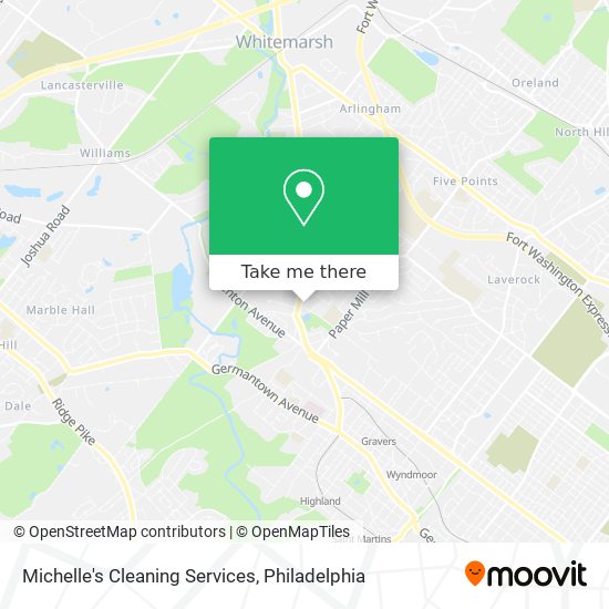 Mapa de Michelle's Cleaning Services