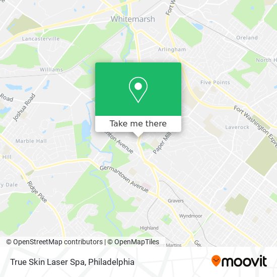 Mapa de True Skin Laser Spa
