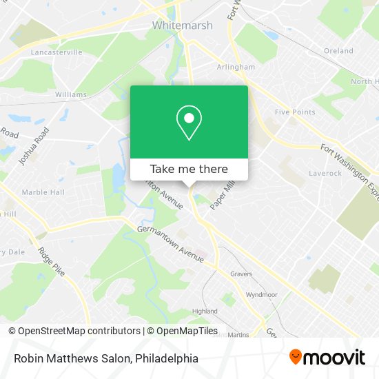 Mapa de Robin Matthews Salon