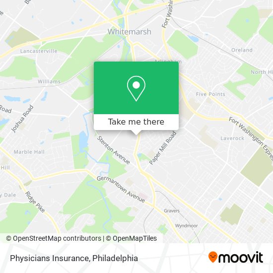 Mapa de Physicians Insurance