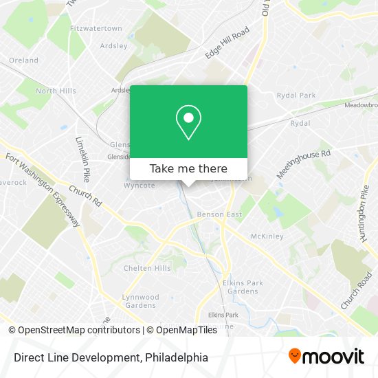 Direct Line Development map