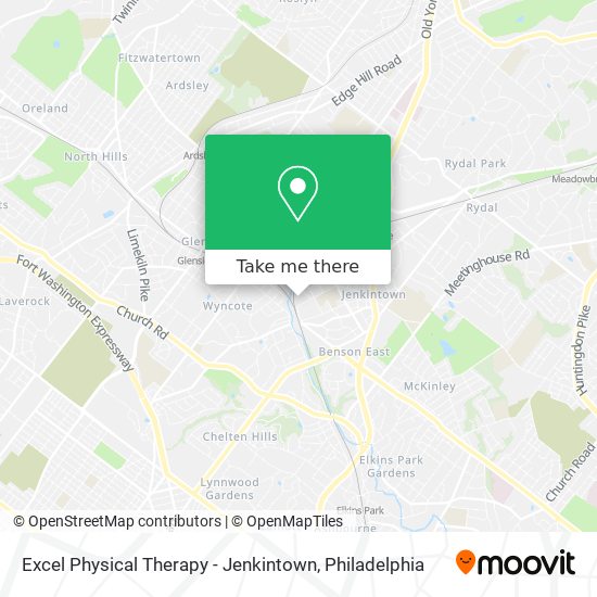 Mapa de Excel Physical Therapy - Jenkintown