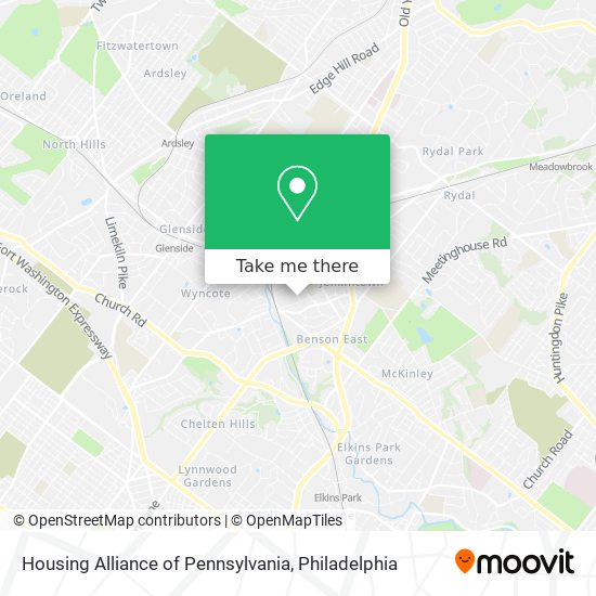 Housing Alliance of Pennsylvania map