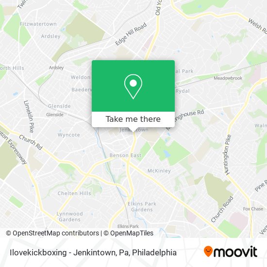 Mapa de Ilovekickboxing - Jenkintown, Pa