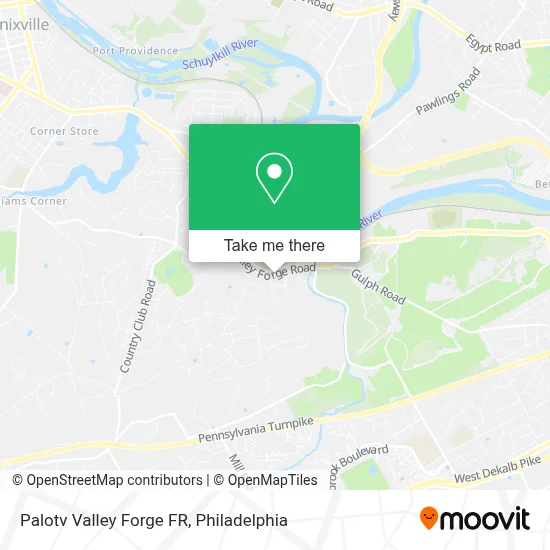 Palotv Valley Forge FR map