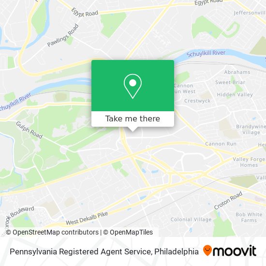 Pennsylvania Registered Agent Service map