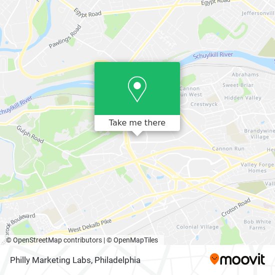 Mapa de Philly Marketing Labs
